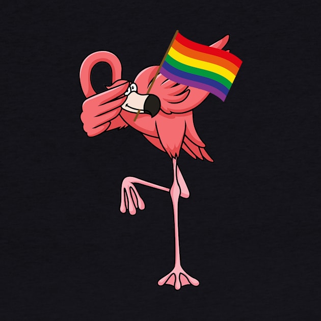 Gay Pride Pink Flamingo LGBT Pride Month by kateeleone97023